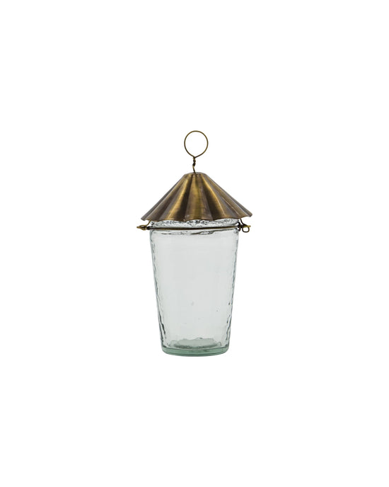Tealight holder, HDHang, Clear, Brass