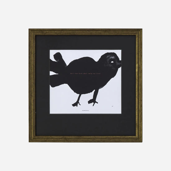 Wandobjekt, HDBird, Schwarz
