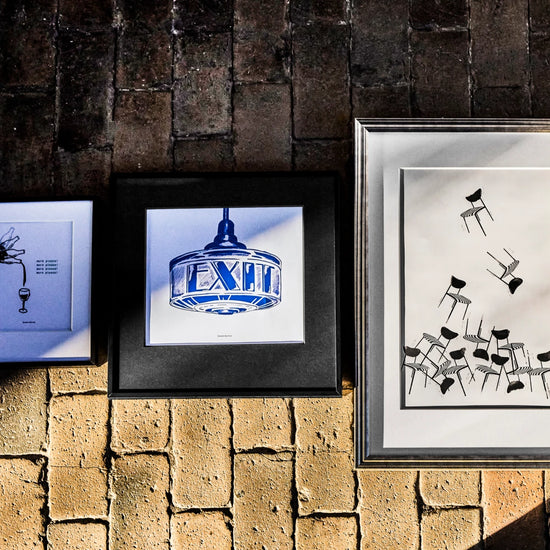 Wall art, HDExit, Dark blue