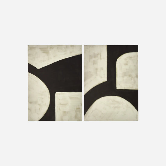 Wall art, HDHape, Black, Off-white