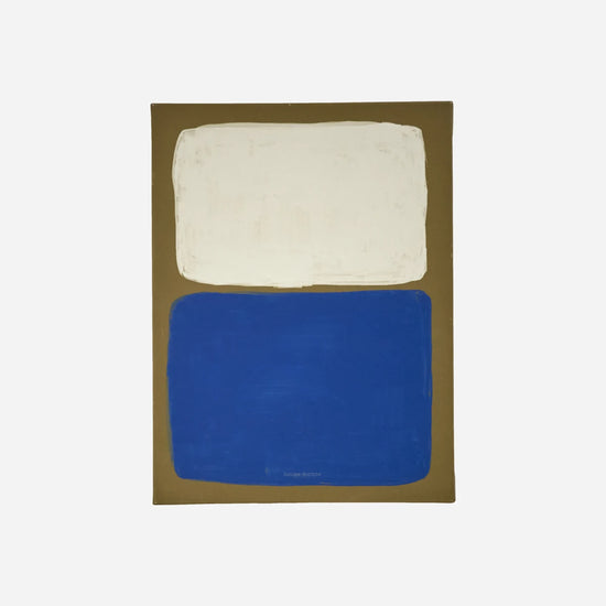 Wall art, HDReca, Blue, Off-white, Mustard