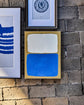 Wandobjekt, HDReca, Blau;Off-White;Senfgelb