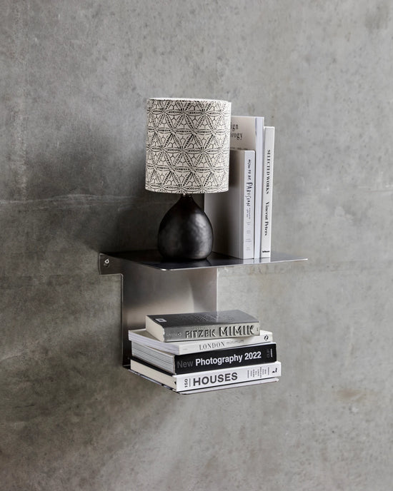 Shelf, HDBook, Brushed silver finish