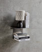 Shelf, HDBook, Brushed silver finish