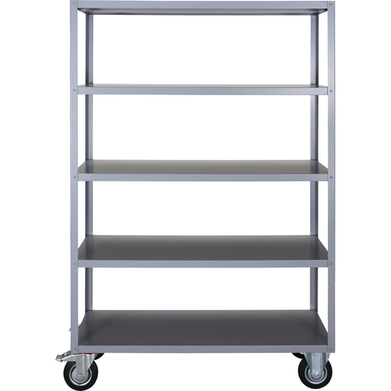 Shelving unit w. 4 wheels, HDTrolley, Grey