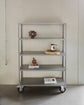 Shelving unit w. 4 wheels, HDTrolley, Grey