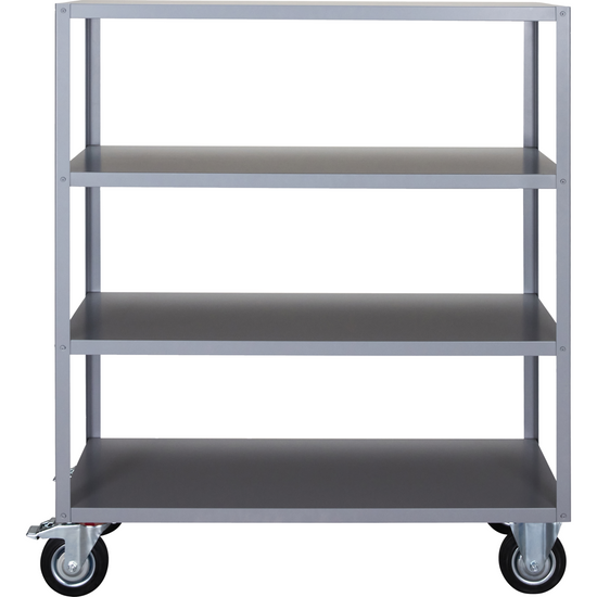 Shelving unit w. 4 wheels, HDTrolley, Grey