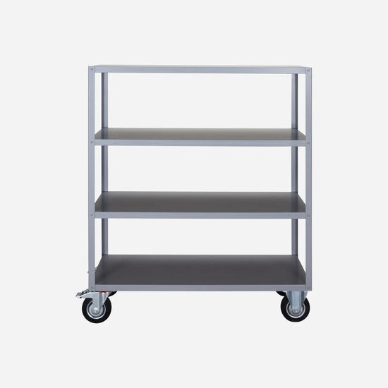 Shelving unit w. 4 wheels, HDTrolley, Grey