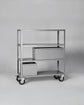 Shelving unit w. 4 wheels, HDTrolley, Grey