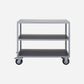 Shelving unit w. 4 wheels, HDTrolley, Grey