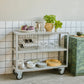 Shelving unit w. 4 wheels, HDTrolley, Grey