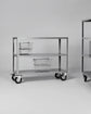 Shelving unit w. 4 wheels, HDTrolley, Grey