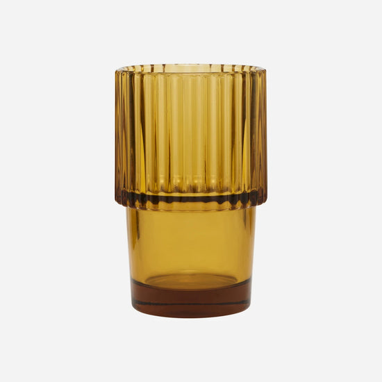 Glass, Rills, Amber, Brown