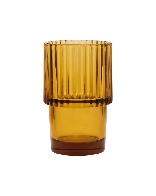 Glass, Rills, Amber, Brown