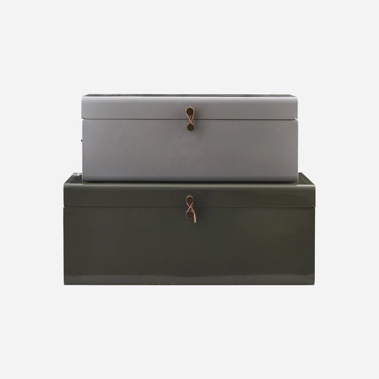 Aufbewahrung, Metal, Grau/Grün