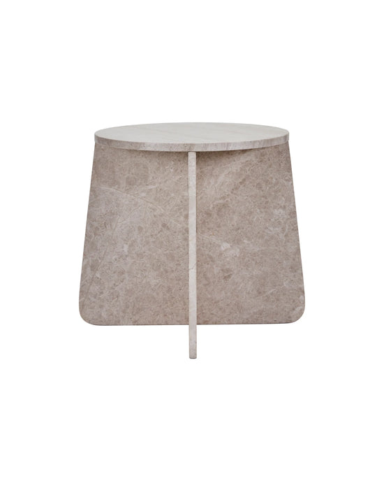 Beistelltisch, HDMarb, Beige