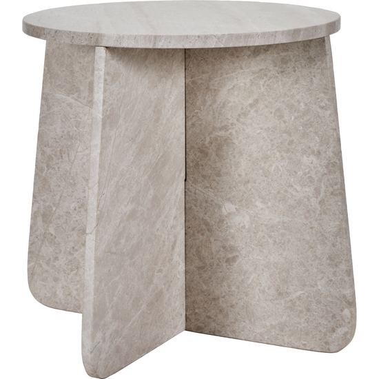 Side table, HDMarb, Beige