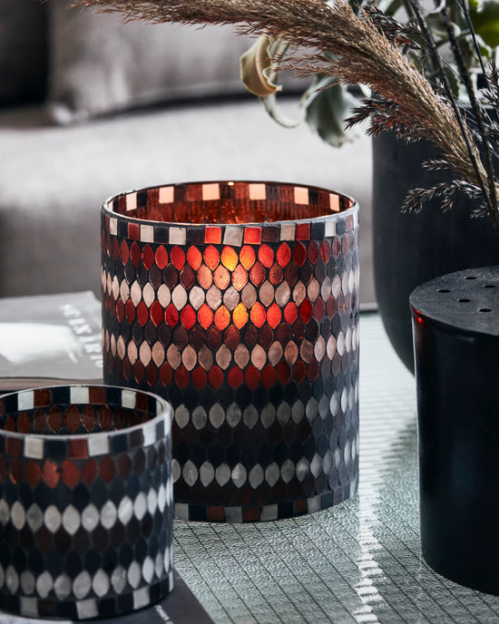 Tealight holder, HDMosa, Brown