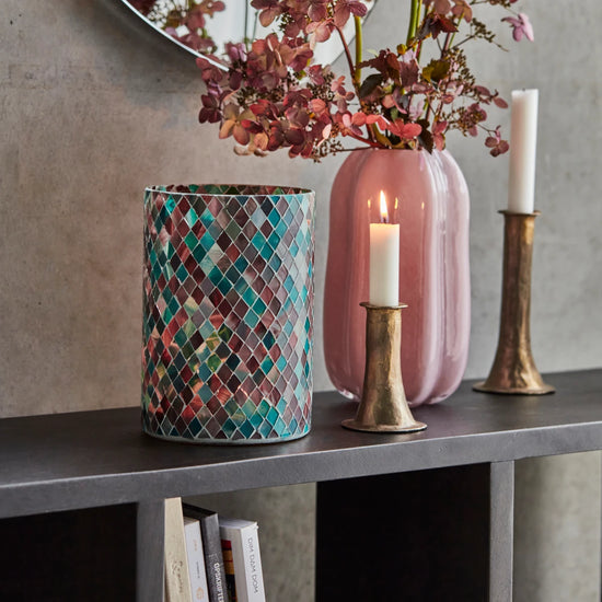 Tealight holder, HDTeela, Green;Brown