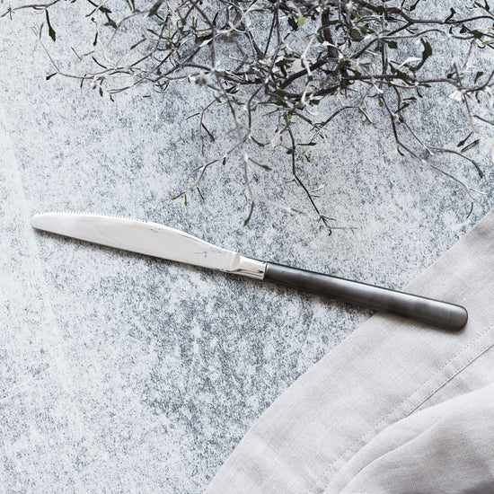 Kniv, HDOx, Sort/Sølv