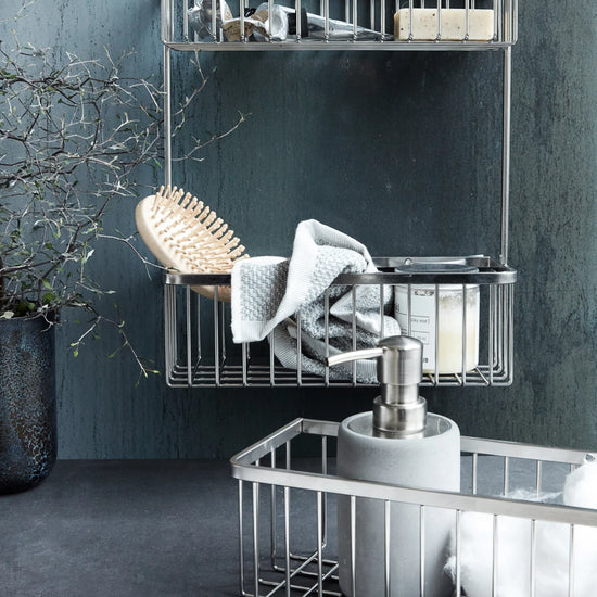 Korb, Bath, Single, Silber