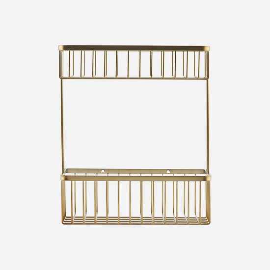 Basket, HDBath, Double, Brushed brass