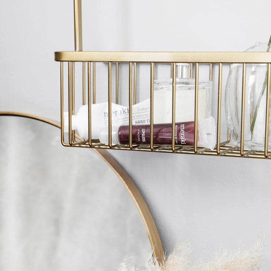 Basket, HDBath, Double, Brushed brass