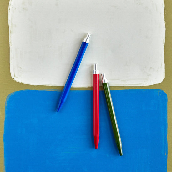 Feder mit schwarzer Tinte, HDClick, Blau;Rot;Grün