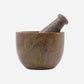 Mortar w. pestle, HDArb, Brown