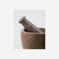 Mortar w. pestle, HDArb, Brown