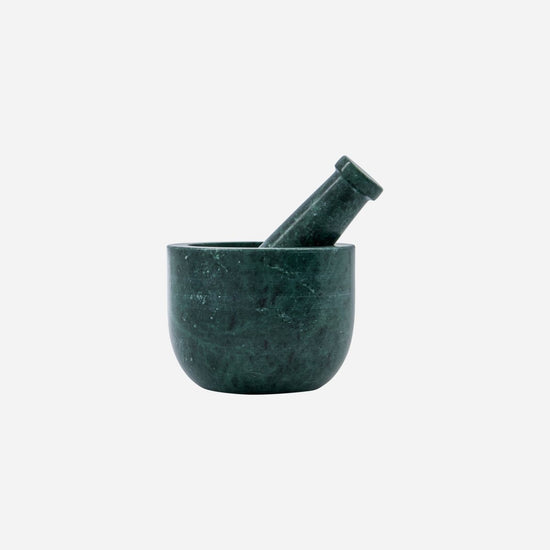 Mortar w. pestle, HDArb, Dark Green