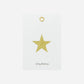 Gift tag, HDGlitr, White, Golden