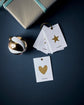 Gift tag, HDGlitr, White, Golden