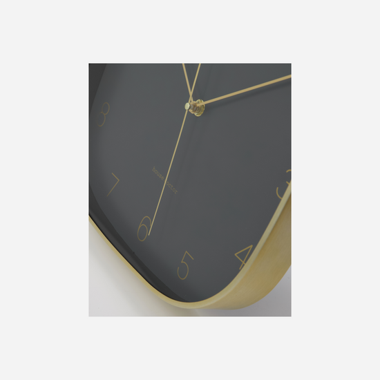 Wall clock, HDShape, Dark grey