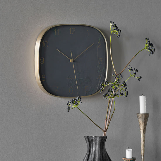 Wall clock, HDShape, Dark grey
