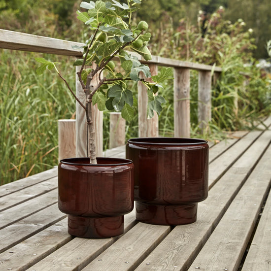 Planter, HDPile, Brown