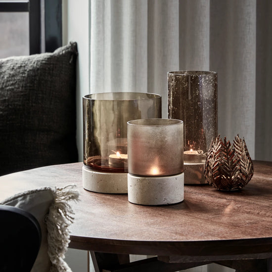 Candle holder, HDRivo, Brown