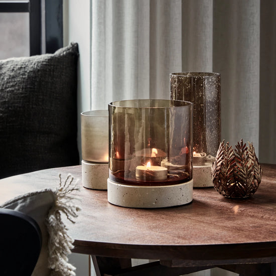 Candle holder, HDRivo, Brown