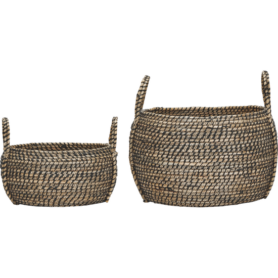 Storage baskets, HDDistra, Black;Natural