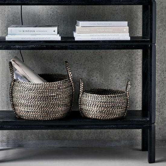 Storage baskets, HDDistra, Black/Natural