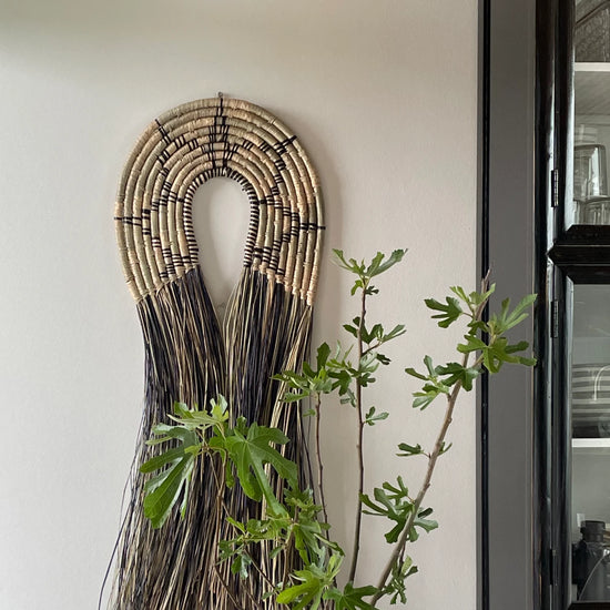 Wandkunst, Junia, Natur/Schwarz