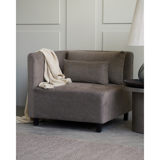 Sofa, Corner section, HDHazel Night, Grey;Brown