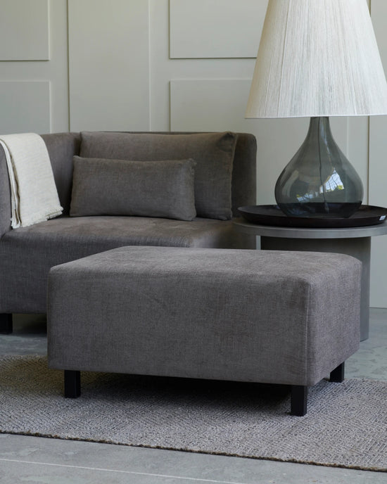 Pouf, Hazel Night, Grau/braun