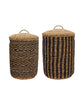 Laundry baskets, HDCesto, Nature, Black