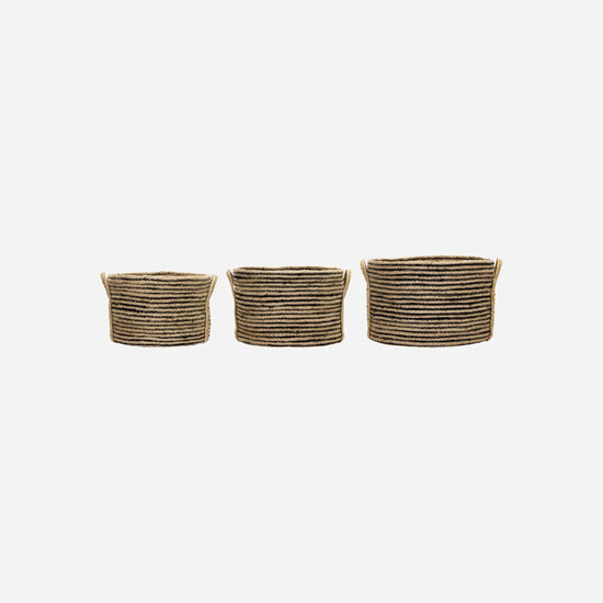 Storage baskets, HDDungi, Black, Natural