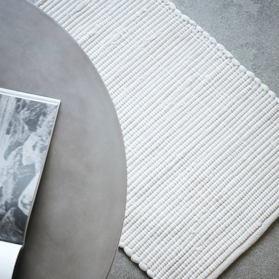 Teppich, Chindi, Weiß