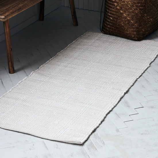 Teppich, Chindi, Weiß