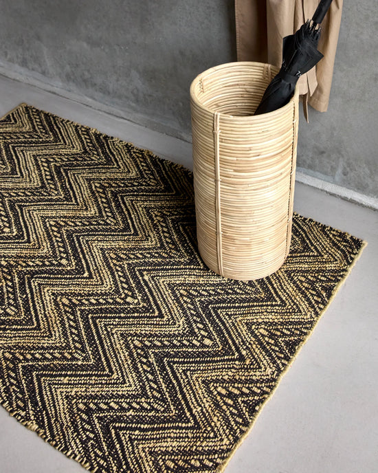 Teppich, HDMonta, Schwarz;Natur