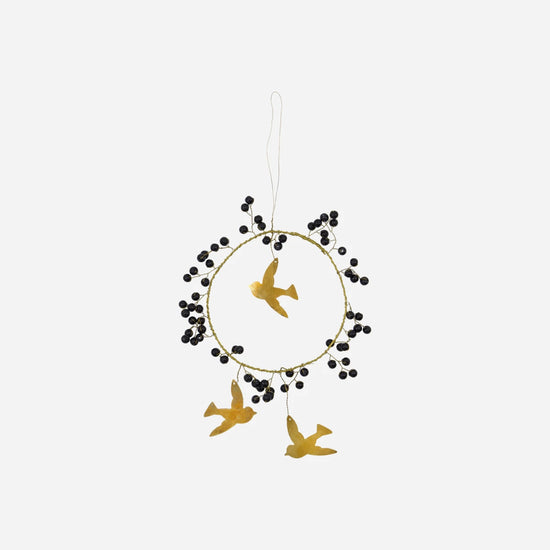 Weihnachtsschmuck, HDBird, Schwarz;Messing