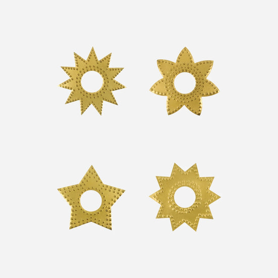 Kerzenringe, HDRing, Antikes Messing-Finish
